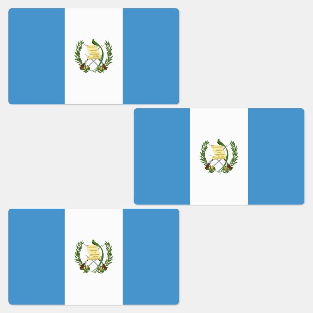 Étiquettes Drapeau du Guatemala (Groupe)