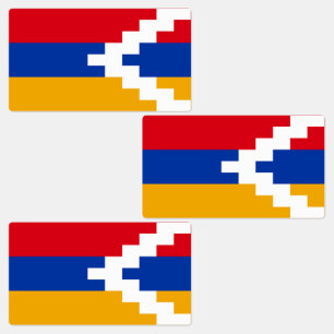 Étiquettes Drapeau du Haut-Karabagh