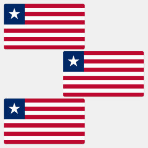 Étiquettes Drapeau du Liberia