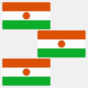 Étiquettes Drapeau du Niger