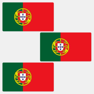 Étiquettes Drapeau du Portugal