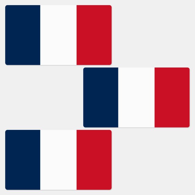 Étiquettes Drapeau français (Groupe)