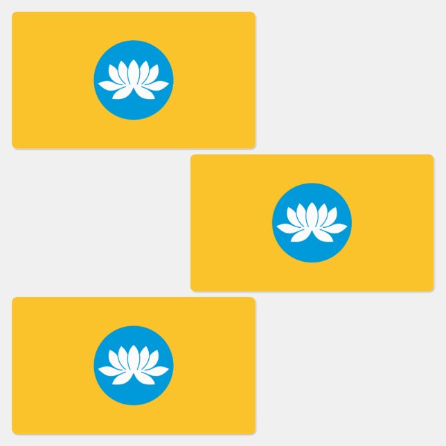 Étiquettes Drapeau Kalmykia (Groupe)