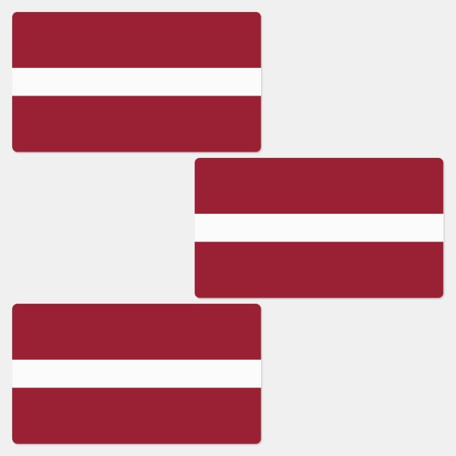 Étiquettes Drapeau Lettonie (Groupe)