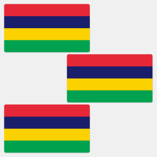 Étiquettes Drapeau Maurice