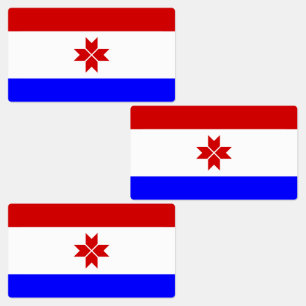 Étiquettes Drapeau Mordovia