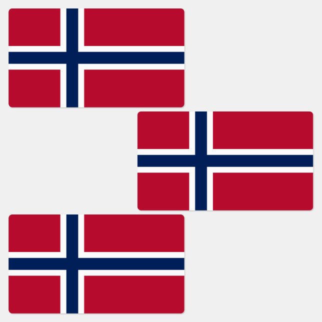 Étiquettes Drapeau norvégien (Groupe)
