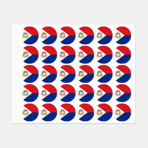 Étiquettes Drapeau Sint Maarten