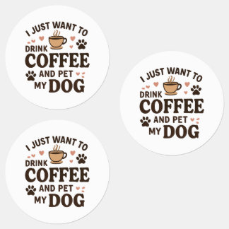 Étiquettes Drôle chien amoureux Mug Chien Maman Chien Papa