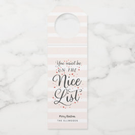 Étiquettes drôles de cadeau de bouteille de Noël