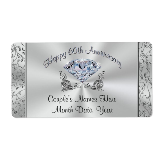 Étiquettes du 60e anniversaire de Diamond personna (Devant)