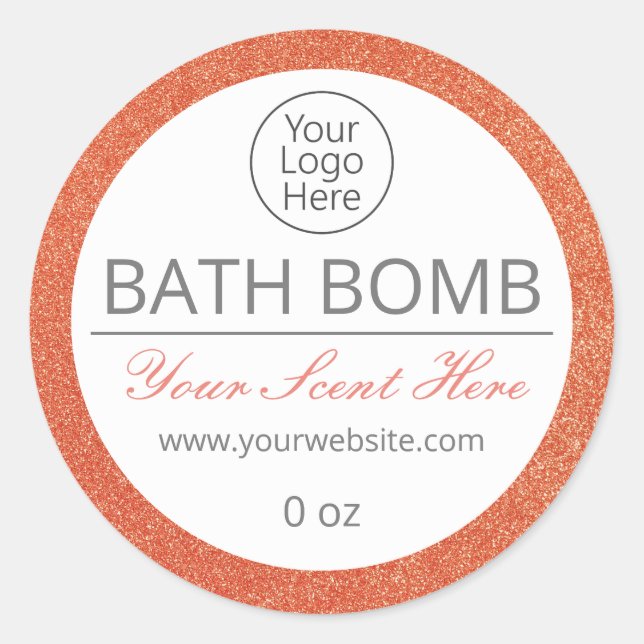 Étiquettes du logo de la bombe à explosion en or r (Devant)