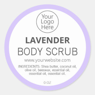 Étiquettes du logo de Lavande Bordure Violet
