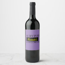 Étiquettes du vin de Bachelorette