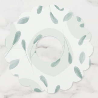 Étiquettes échancrées pour verres de vin