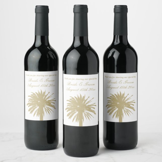 Étiquettes élégants de bouteille de vin pour maria (Bouteilles)