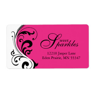 Étiquettes élégants faits sur commande
