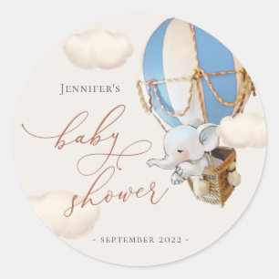 Étiquettes Elephant Favor ! Baby shower Classic Ro