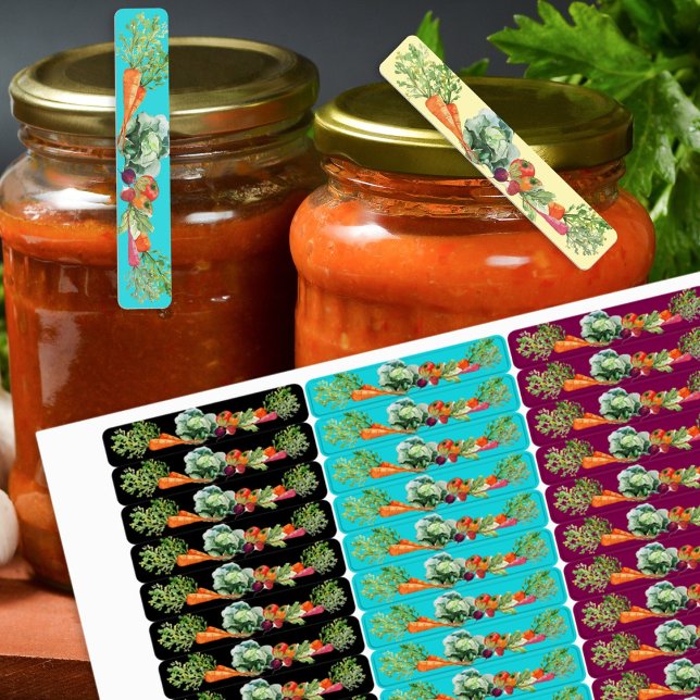 Étiquettes Épreuve de tambour de la boîte de cuisson des légu (Créateur téléchargé)