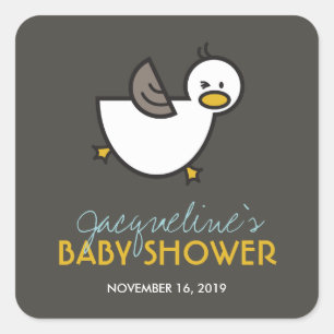 Étiquettes espiègles de cadeau de baby shower de