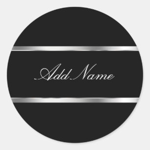 Étiquettes étincelants d'autocollant de monogram