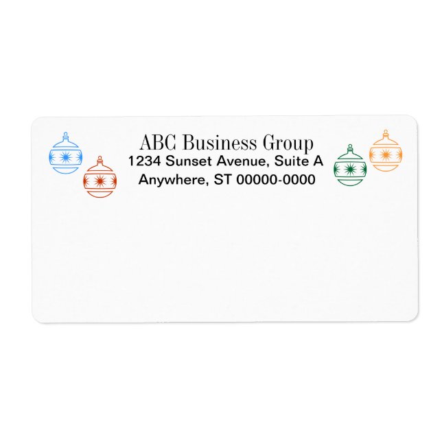 Étiquettes - Étiquette de livraison de vacances (Devant)