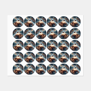 Étiquettes Explosion de rupture galactique dans l'espace prof