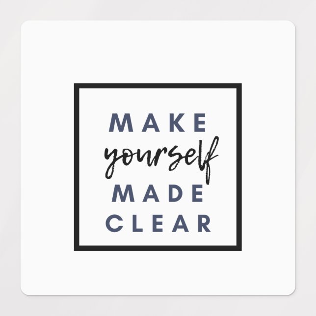 Étiquettes faire clairement savoir (Design 1)