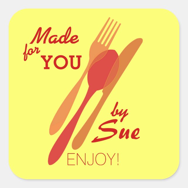 Étiquettes faites sur commande de cadeau de (Devant)