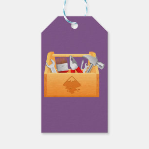Étiquettes faites sur commande de cadeau de boît