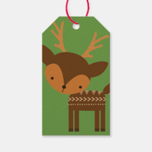 Étiquettes faites sur commande de cadeau de vert