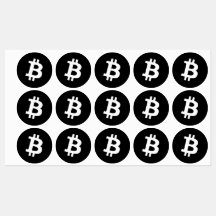 Feuille d'autocollants Bitcoin