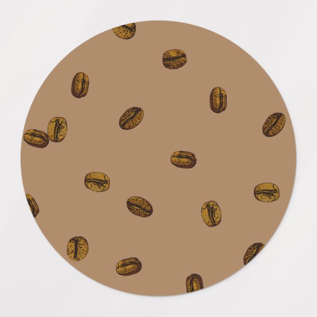 Étiquettes Fèves de café (Design 3)
