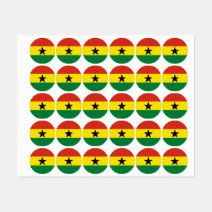 Étiquettes Flag du Ghana