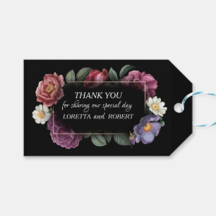 Étiquettes florales de cadeau de rêves