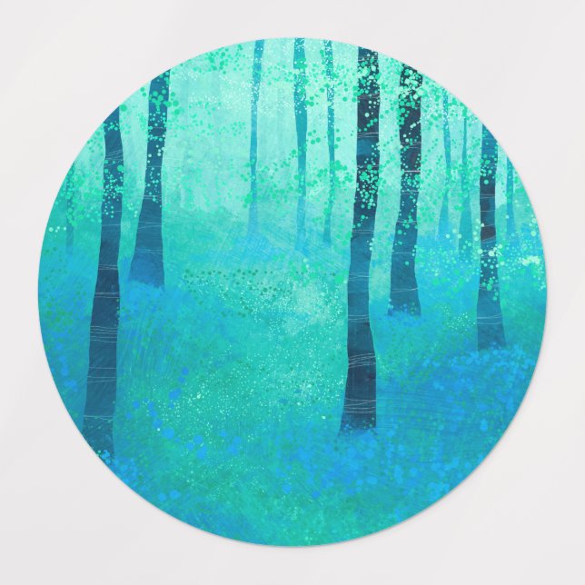 Étiquettes Forêt de Bluebell (Design 1)