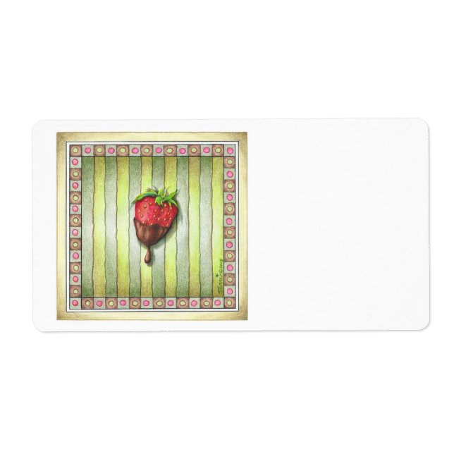 ÉTIQUETTES - FRAISE ENROBÉE DE CHOCOLAT (Devant)