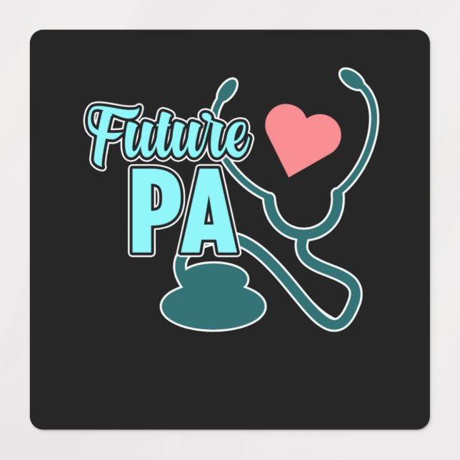 Étiquettes Futur PA Médecin Assistant Étudiants Médicales Arg (Design 1)