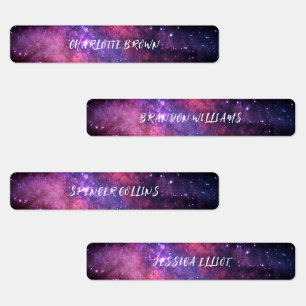 Étiquettes Galaxy Space Night Sky Stars Nebula Waterproof