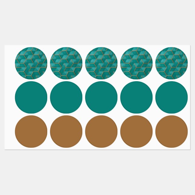 Étiquettes géométrique (Feuille)