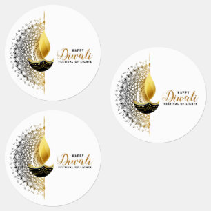 Étiquettes Golden Glow : Un Diwali Bénédiction