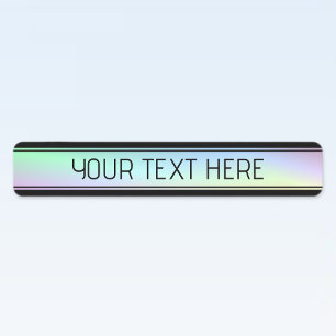 Étiquettes Gradient coloré moderne et texte modifiable