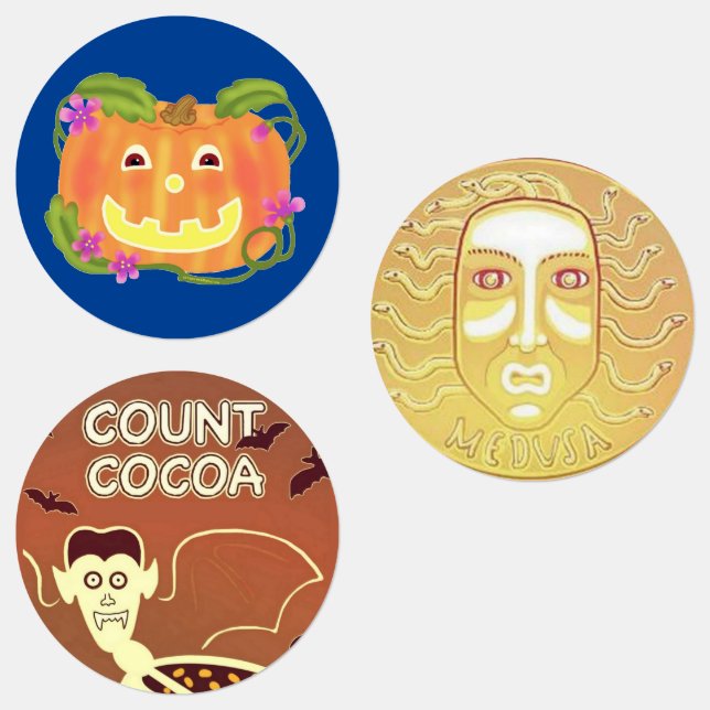 Étiquettes Halloween (Groupe)