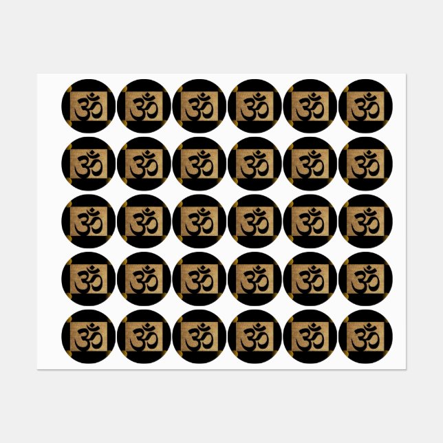 Étiquettes Hari Om (Feuille)