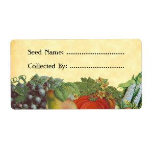 Étiquettes Heirloom Gardener Custom Seed Saver