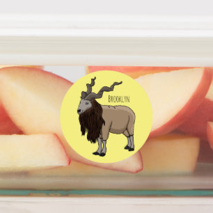 Étiquettes Illustration de chèvre de Markhor