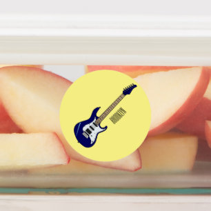 Étiquettes Illustration de guitare électrique