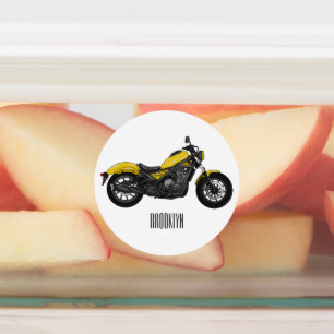 Étiquettes Illustration de moto Cruiser