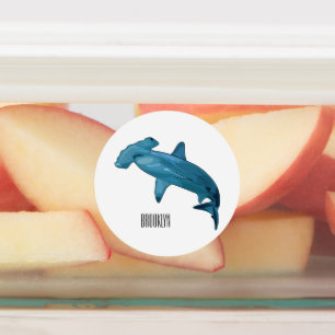 Étiquettes Illustration de requin marteau