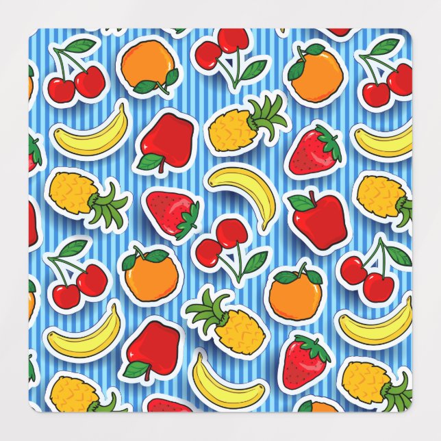 Étiquettes Imaginaire de fruits (Design 1)